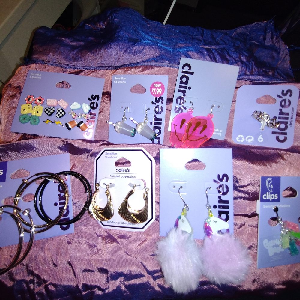 Claire's Colorful Earring Collection